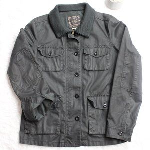 J Crew Washed and Aged Waxed Utility Jacket